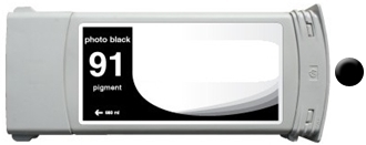 Compatible HP NO. 91 Matte Black Inkjet (3/PK-775 ML) (C9480A)