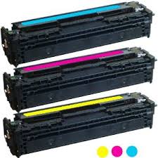 Compatible HP NO. 125A Toner Cartridge Combo Pack (C/M/Y-1400 Page Yield) (CE259A)