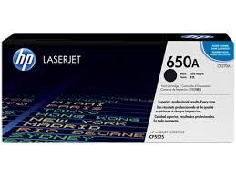 HP Color LaserJet CP-5520/5525 Black Toner Cartridge (13500 Page Yield) (NO. 650A) (CE270A)