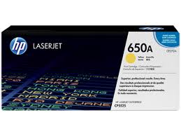 HP Color LaserJet CP-5520/5525 Yellow Toner Cartridge (15000 Page Yield) (NO. 650A) (CE272A)