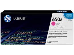 HP Color LaserJet CP-5520/5525 Magenta Toner Cartridge (15000 Page Yield) (NO. 650A) (CE273A)