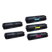 Compatible HP Color LaserJet CP-5520/5525 Toner Cartridge Combo Pack (2-BK/1-C/M/Y) (NO. 650A) (CE272B1CMY)
