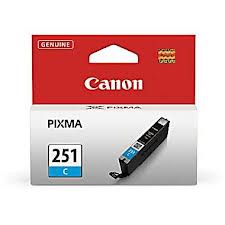 Canon CLI-251C Cyan Inkjet (350 Page Yield) (6514B001)