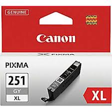 Canon CLI-251XLGY Gray Inkjet (665 Page Yield) (6452B001)