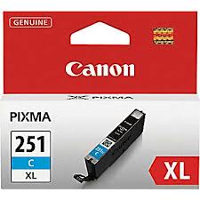 Canon CLI-251XLC Cyan High Yield Inkjet (700 Page Yield) (6449B001)