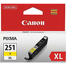 Canon CLI-251XLY Yellow High Yield Inkjet (700 Page Yield) (6451B001)