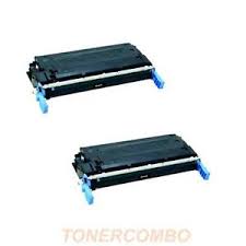 Compatible HP Color LaserJet 4600/4650 Black Toner Cartridge (2/PK-9000 Page Yield) (NO. 641A) (C9720AD)