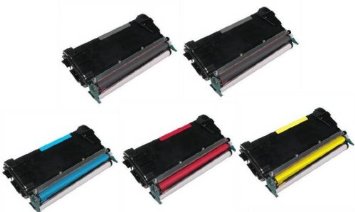 Compatible Lexmark C746/748 Toner Cartridge Combo Pack (2-BK/1-C/M/Y) (C746H22B1CMY)