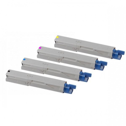 Compatible Okidata C3400/C3530/C3600 Toner Cartridge Combo Pack (BK/C/M/Y) (52117801)