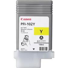 Canon PFI-102Y Yellow Wide Format Inkjet (130 ML) (0898B001AA)