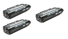 Compatible HP Color LaserJet CP-4005 Black Toner Cartridge (3/PK-7500 Page Yield) (NO. 642A) (CB400A3PK)