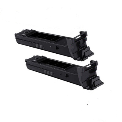Compatible Konica Minolta Magicolor 4650/4695 Black Toner Cartridge (2/PK-8000 Page Yield) (A0DK1322PK)