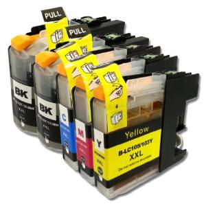 Compatible Brother LC-1032PK/LC-105CMY Inkjet Combo Pack (2-BK/1-C/M/Y)
