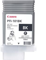 Canon PFI-101BK Black Wide Format Inkjet (130 ML) (0883B001AA)