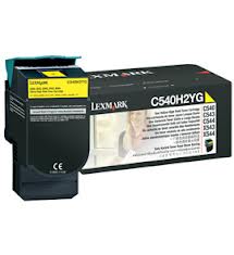 Lexmark C540/543/544/X544/546/548 Yellow High Yield Toner Cartridge (2000 Page Yield) (C540H2YG)