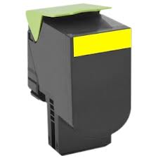 Lexmark CX-310/410/510 Yellow Return Program Toner Cartridge (1000 Page Yield) (NO. 801Y) (80C10Y0)