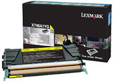 Lexmark X746/748 Yellow Return Program Toner Cartridge (7000 Page Yield) (X746A1YG)