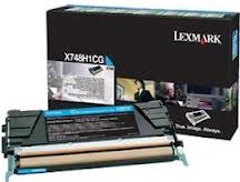 Lexmark X748 Cyan Return Program Toner Cartridge (10000 Page Yield) (X748H1CG)