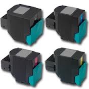 Compatible Lexmark C540/543/544/X544/546/548 Jumbo High Yield Toner Cartridge Combo Pack (BK/C/M/Y) (C540H2XMP)