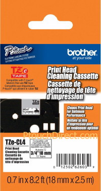 Brother Cleaning P-Touch Label Tape (100 Cleanings) (TZE-CL4)