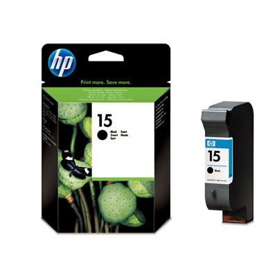 HP NO. 15 Black Inkjet (500 Page Yield) (C6615DN)