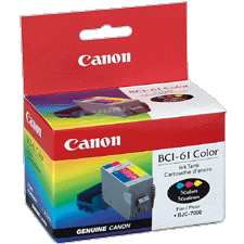 Canon BCI-61 Tri-Color Inkjet (640 Page Yield) (0968A003AA)