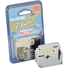Brother Black on Metallic Green P-Touch Label Tape (3/8in X 26.2Ft.) (M-721)