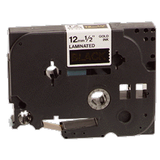 Brother Matte Black on Clear P-Touch Label Tape (3/4in X 26.2) (TZ-M41)