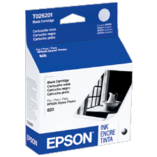 Epson Stylus Photo 810/935 Black Inkjet (500 Page Yield) (T026201)