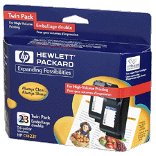 HP NO. 23 Color Inkjet (2/PK-620 Page Yield) (C1823T)