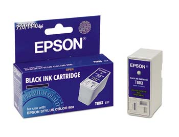 Epson Stylus Color 900/980 Black Inkjet (840 Page Yield) (T003011)