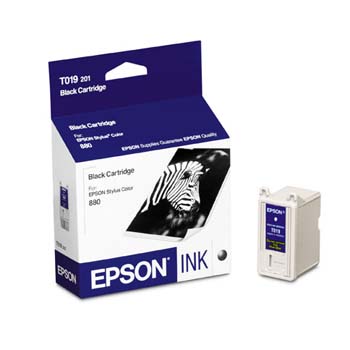 Epson Stylus Color 83/880 Black Inkjet (630 Page Yield) (T019201)