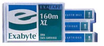 Exabyte 8MM D8 160m XL Helical Scan Data Tape (7/14GB) (307265)