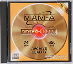 Mitsui 74min 52x Branded Gold Archive CD-R Discs (25/PK) (40110)