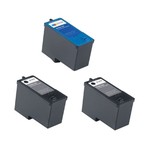 Compatible Dell 966/968/A966/A968 Inkjet Combo Pack (2-BLK/1-CLR) (Series 7) (2B1C966)