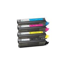 Media Sciences MS5000VB Toner Cartridge Combo Pack (BK/C/M/Y) - Equivalent to Okidata 52114003