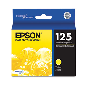 Epson NO. 125 Yellow Inkjet (385 Page Yield) (T125420)