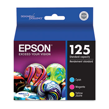 Epson NO. 125 Inkjet Combo Pack (C/M/Y -385 Page Yield) (T125520)
