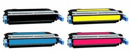 Compatible HP Color LaserJet CP-4005 Toner Cartridge Combo Pack (BK/C/M/Y) (NO. 642A) (CB40MP)