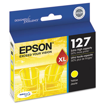 Epson NO. 127 Yellow Inkjet (755 Page Yield) (T127420)