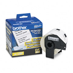 Brother White Die-Cut Small Address Label Tape (1.1in X 2.4in) (DK-1209)