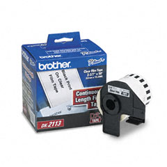 Brother Clear Continuous Film Label Tape (2.4in X 50Ft.) (DK-2113)