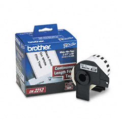 Brother White Continuous Film Label Tape (2.4in X 50Ft.) (DK-2212)
