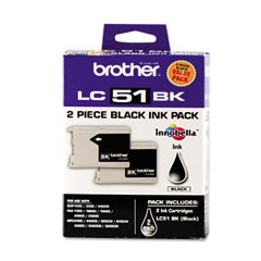 Brother LC-512PKS Black Inkjet (500 Page Yield) (2/PK)
