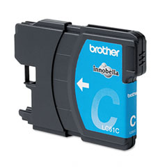 Brother LC-61C Cyan Inkjet (375 Page Yield)