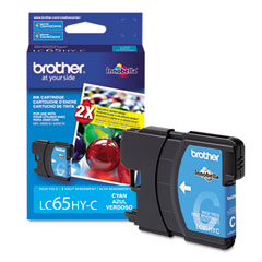 Brother LC-65HYC Cyan High Yield Inkjet (750 Page Yield)