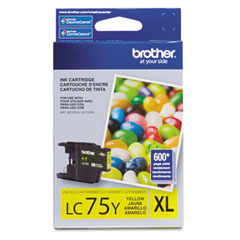 Brother LC-75Y Yellow Inkjet (600 Page Yield)