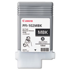 Canon PFI-102MBK Matte Black Wide Format Inkjet (130 ML) (0894B001AA)