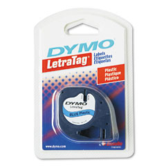 Dymo Ultra Blue Plastic LetraTag Tape (1/2in x 13 Ft.) (91335)