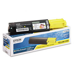 Epson AcuLaser C1100/CX-11N Yellow Standard Capacity Toner Cartridge (1500 Page Yield) (S050191)
